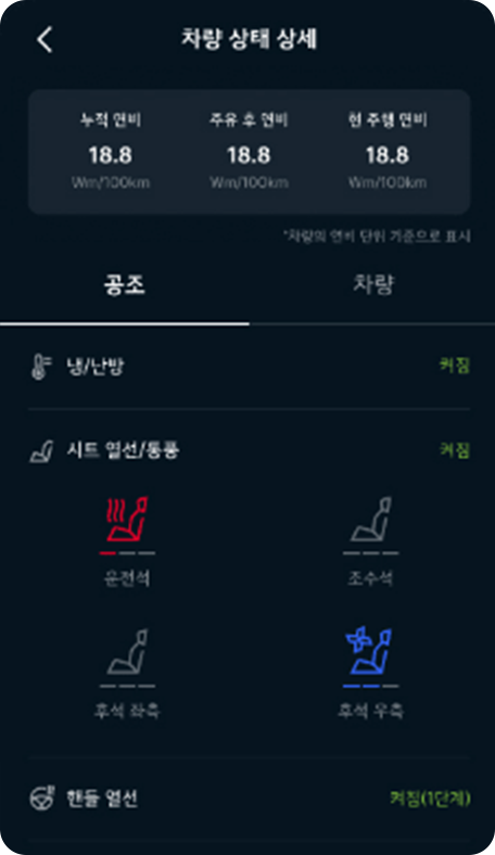 차량 상태 확인