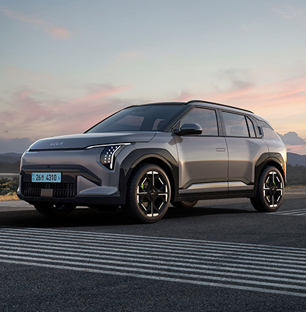 The Kia EV3 GT 전면 디자인