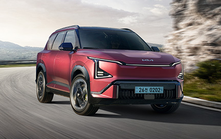 The Kia EV5 GT 전측면 디자인