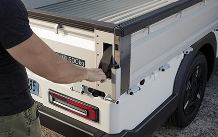 원터치 히든 타입 데크 게이트 잠금레버