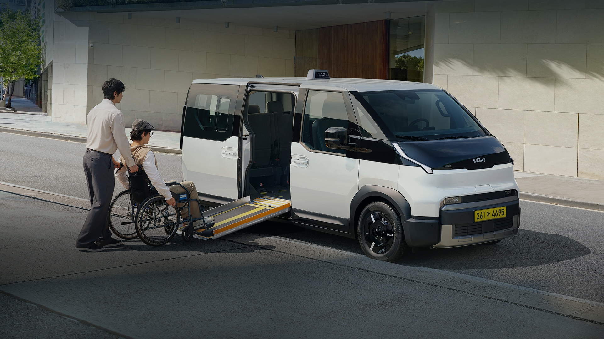 The Kia PV5 WAV Taxi