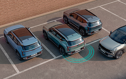 전, 후, 측방 주차거리 경고